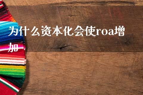 为什么资本化会使roa增加_https://wap.lcjysmgs.com_金融交易_第1张