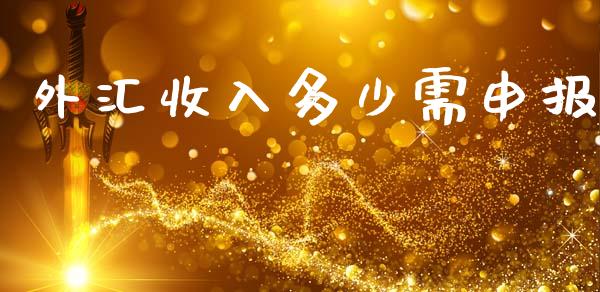 外汇收入多少需申报_https://wap.lcjysmgs.com_元宇宙_第1张