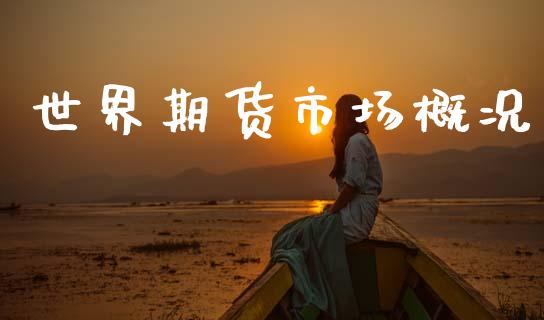 世界期货市场概况_https://wap.lcjysmgs.com_原油期货_第1张
