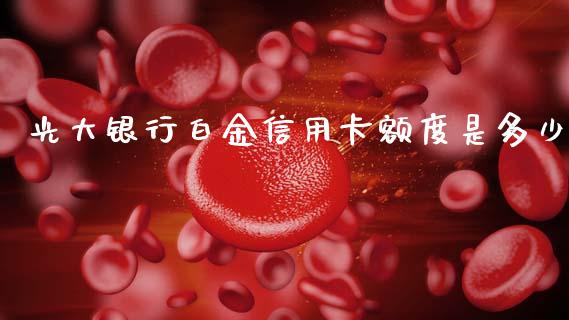 光大银行白金信用卡额度是多少_https://wap.lcjysmgs.com_债券基金_第1张