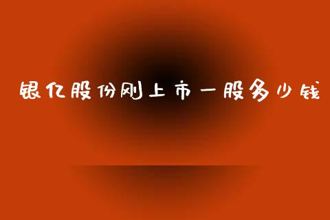 银亿股份刚上市一股多少钱_https://wap.lcjysmgs.com_元宇宙_第1张