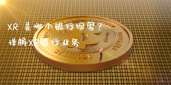 XR 是哪个银行缩写？ 详解XR银行业务_https://wap.lcjysmgs.com_债券基金_第1张