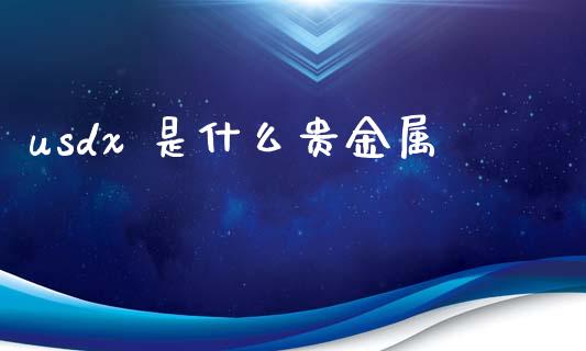 usdx 是什么贵金属_https://wap.lcjysmgs.com_债券基金_第1张