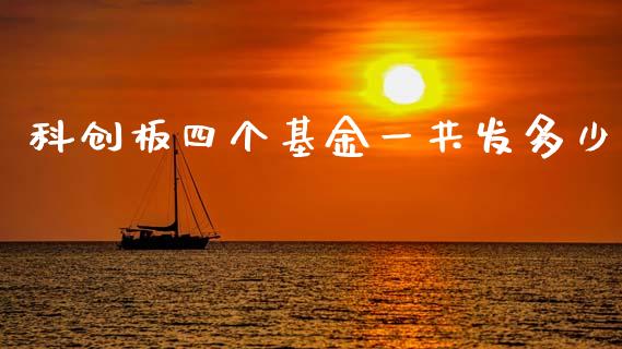 科创板四个基金一共发多少_https://wap.lcjysmgs.com_债券基金_第1张