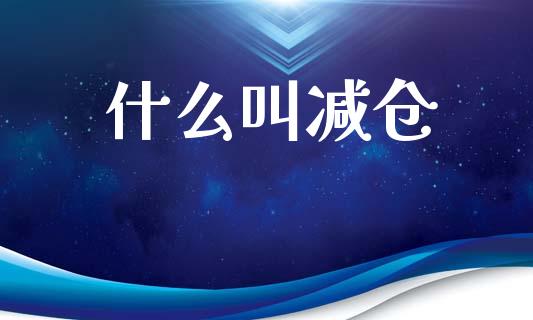 什么叫减仓_https://wap.lcjysmgs.com_金融交易_第1张