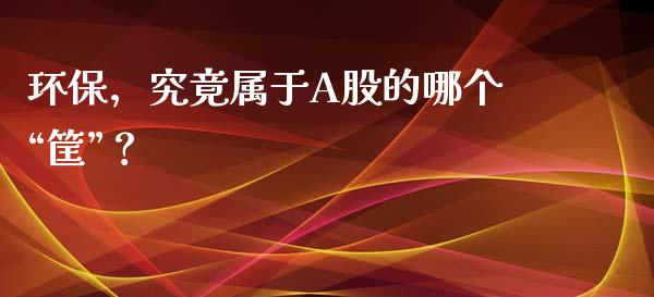 环保，究竟属于A股的哪个“筐”？_https://wap.lcjysmgs.com_元宇宙_第1张