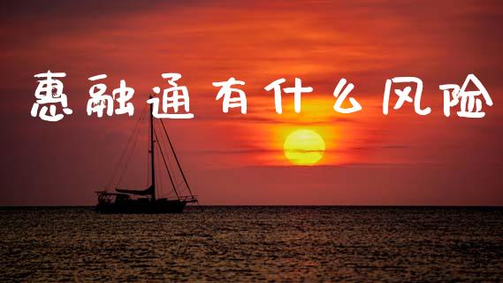 惠融通有什么风险_https://wap.lcjysmgs.com_元宇宙_第1张