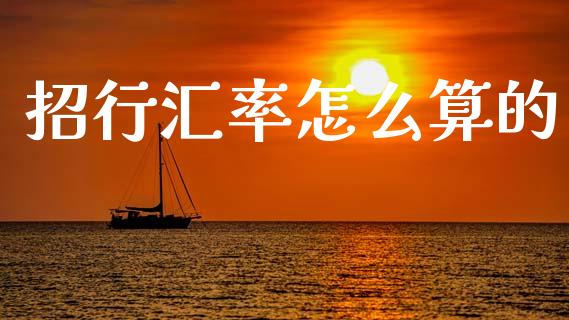 招行汇率怎么算的_https://wap.lcjysmgs.com_金融交易_第1张