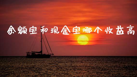 余额宝和现金宝哪个收益高_https://wap.lcjysmgs.com_元宇宙_第1张