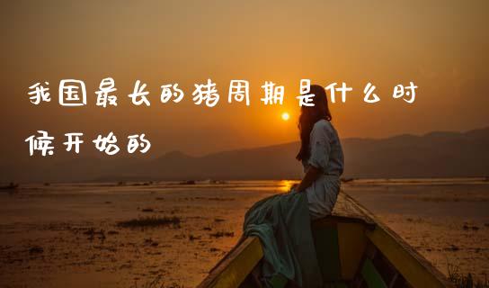 我国最长的猪周期是什么时候开始的_https://wap.lcjysmgs.com_原油期货_第1张