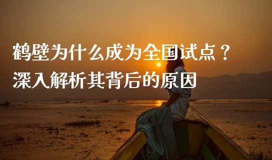 鹤壁为什么成为全国试点？深入解析其背后的原因_https://wap.lcjysmgs.com_原油期货_第1张
