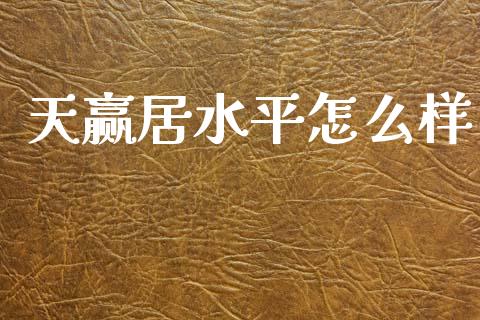 天赢居水平怎么样_https://wap.lcjysmgs.com_债券基金_第1张