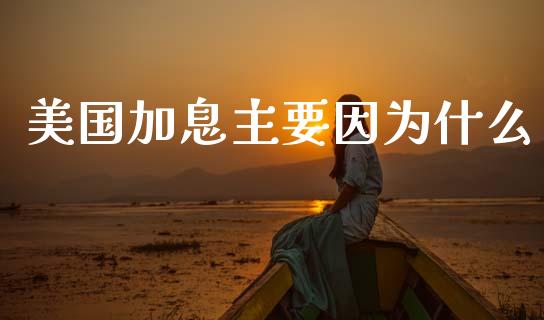 美国加息主要因为什么_https://wap.lcjysmgs.com_债券基金_第1张