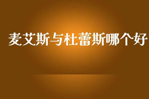 麦艾斯与杜蕾斯哪个好_https://wap.lcjysmgs.com_金融交易_第1张