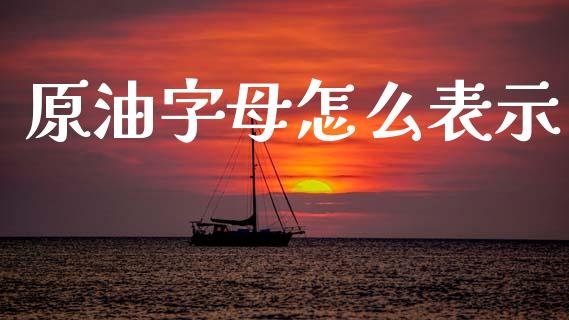 原油字母怎么表示_https://wap.lcjysmgs.com_债券基金_第1张