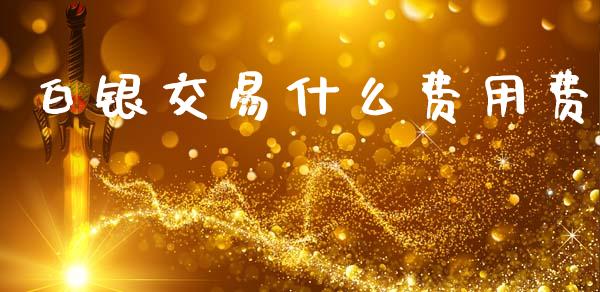 白银交易什么费用费_https://wap.lcjysmgs.com_元宇宙_第1张