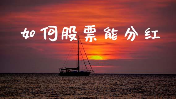 如何股票能分红_https://wap.lcjysmgs.com_债券基金_第1张
