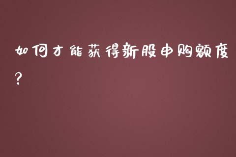 如何才能获得新股申购额度?_元宇宙_第1张_金融交易_元宇宙_原油期货_债券基金 如何才能获得新股申购额度?_https://wap.lcjysmgs.com_元宇宙_第1张