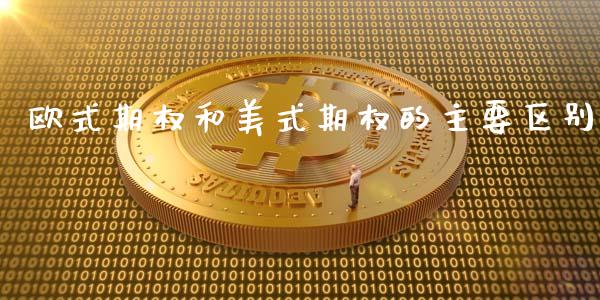欧式期权和美式期权的主要区别_https://wap.lcjysmgs.com_原油期货_第1张