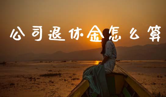 公司退休金怎么算_https://wap.lcjysmgs.com_元宇宙_第1张
