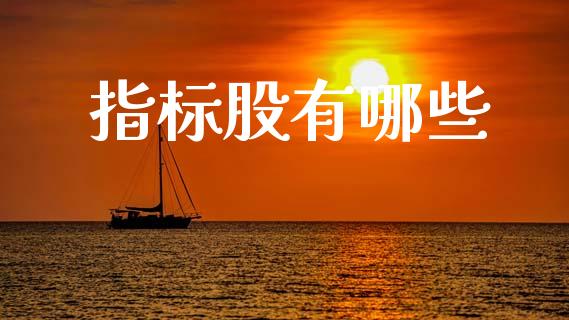 指标股有哪些_https://wap.lcjysmgs.com_原油期货_第1张