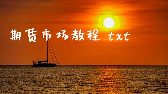 期货市场教程 txt_https://wap.lcjysmgs.com_金融交易_第1张