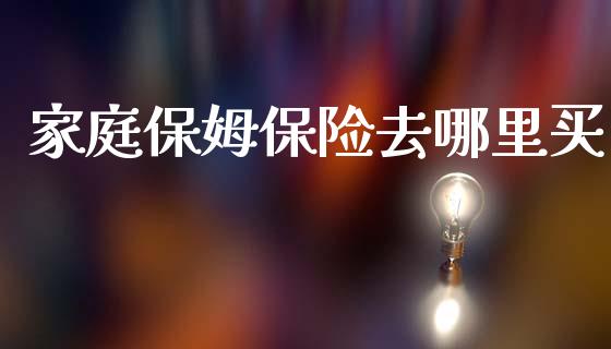 家庭保姆保险去哪里买_https://wap.lcjysmgs.com_债券基金_第1张