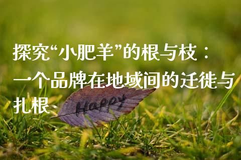 探究“小肥羊”的根与枝：一个品牌在地域间的迁徙与扎根_https://wap.lcjysmgs.com_元宇宙_第1张
