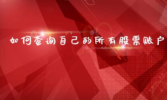 如何查询自己的所有股票账户_https://wap.lcjysmgs.com_金融交易_第1张