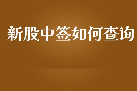 新股中签如何查询_https://wap.lcjysmgs.com_元宇宙_第1张