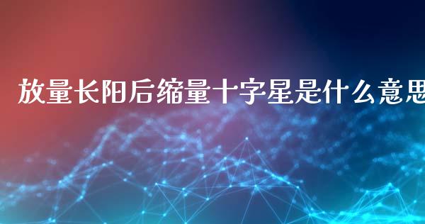 放量长阳后缩量十字星是什么意思_https://wap.lcjysmgs.com_债券基金_第1张