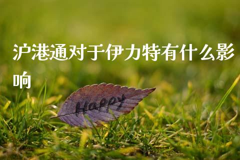 沪港通对于伊力特有什么影响_https://wap.lcjysmgs.com_元宇宙_第1张
