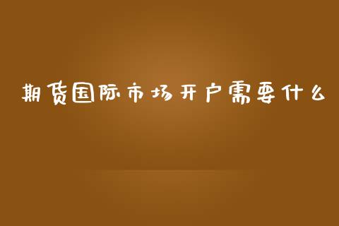 期货国际市场开户需要什么_https://wap.lcjysmgs.com_债券基金_第1张