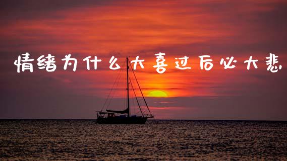 情绪为什么大喜过后必大悲_https://wap.lcjysmgs.com_金融交易_第1张