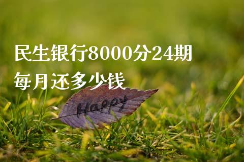 民生银行8000分24期每月还多少钱_https://wap.lcjysmgs.com_原油期货_第1张