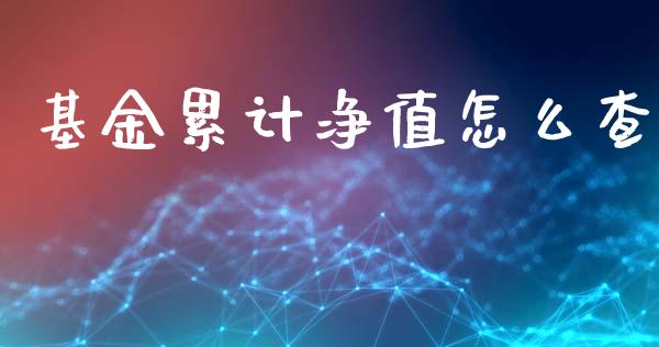 基金累计净值怎么查_https://wap.lcjysmgs.com_金融交易_第1张