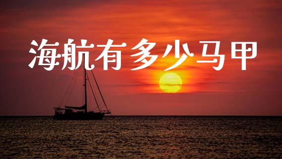 海航有多少马甲_https://wap.lcjysmgs.com_原油期货_第1张
