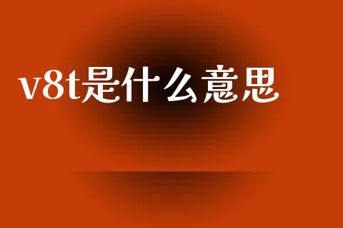v8t是什么意思_https://wap.lcjysmgs.com_金融交易_第1张