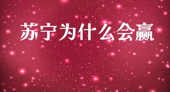 苏宁为什么会赢_https://wap.lcjysmgs.com_金融交易_第1张