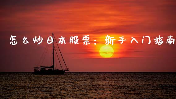 怎么炒日本股票：新手入门指南_https://wap.lcjysmgs.com_元宇宙_第1张