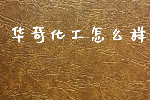 华奇化工怎么样_https://wap.lcjysmgs.com_债券基金_第1张