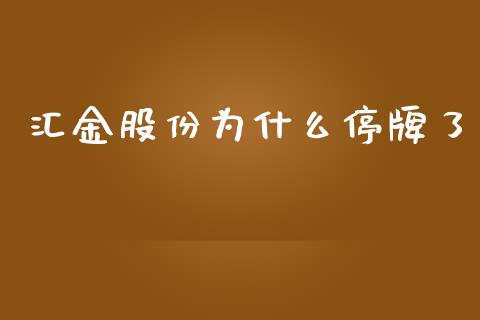 汇金股份为什么停牌了_https://wap.lcjysmgs.com_元宇宙_第1张