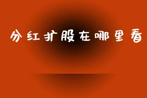 分红扩股在哪里看_https://wap.lcjysmgs.com_原油期货_第1张