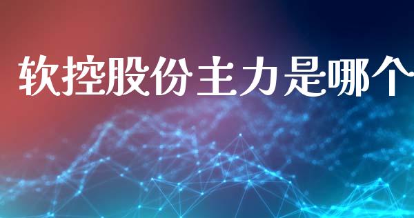 软控股份主力是哪个_https://wap.lcjysmgs.com_金融交易_第1张
