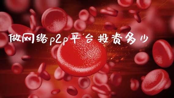 做网络p2p平台投资多少_https://wap.lcjysmgs.com_债券基金_第1张