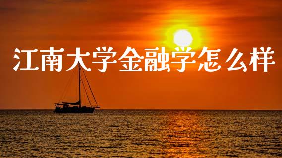 江南大学金融学怎么样_https://wap.lcjysmgs.com_债券基金_第1张