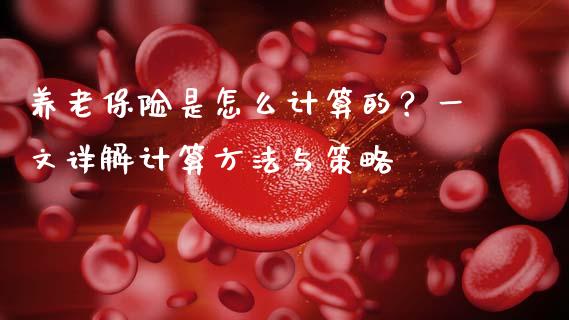 养老保险是怎么计算的？一文详解计算方法与策略_https://wap.lcjysmgs.com_债券基金_第1张