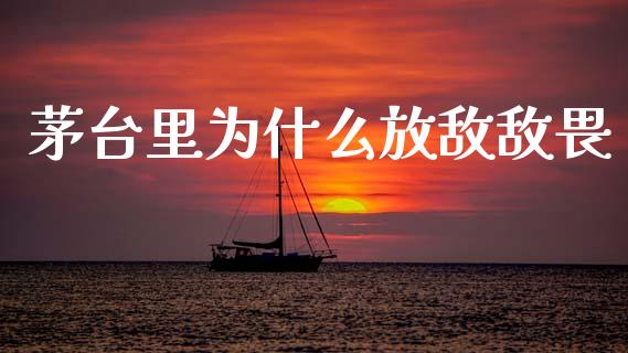 茅台里为什么放敌敌畏_https://wap.lcjysmgs.com_原油期货_第1张