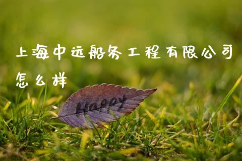 上海中远船务工程有限公司怎么样_https://wap.lcjysmgs.com_元宇宙_第1张