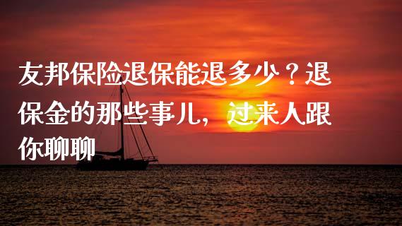 友邦保险退保能退多少？退保金的那些事儿，过来人跟你聊聊_https://wap.lcjysmgs.com_金融交易_第1张